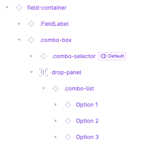 Figma component layers